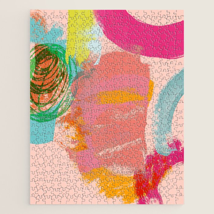 brush strokes abstract art Jigsaw Puzzle Gallery Image 1