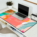 brush strokes abstract art Desk Mat Gallery Image 2