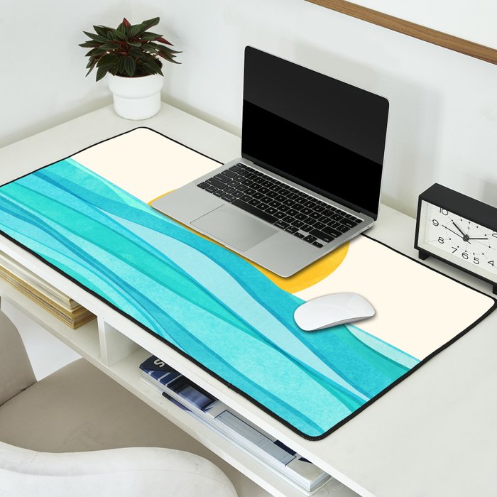 Ocean View Colorful Landscape Desk Mat Gallery Image 2