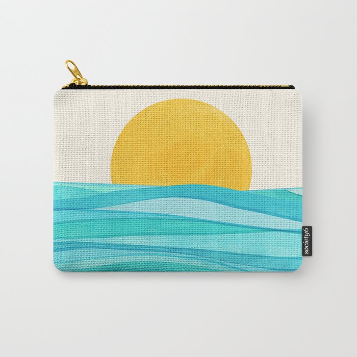 Ocean View Colorful Landscape Carry All Pouch Gallery Image 1
