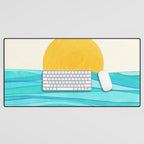 Ocean View Colorful Landscape Desk Mat Gallery Image 1