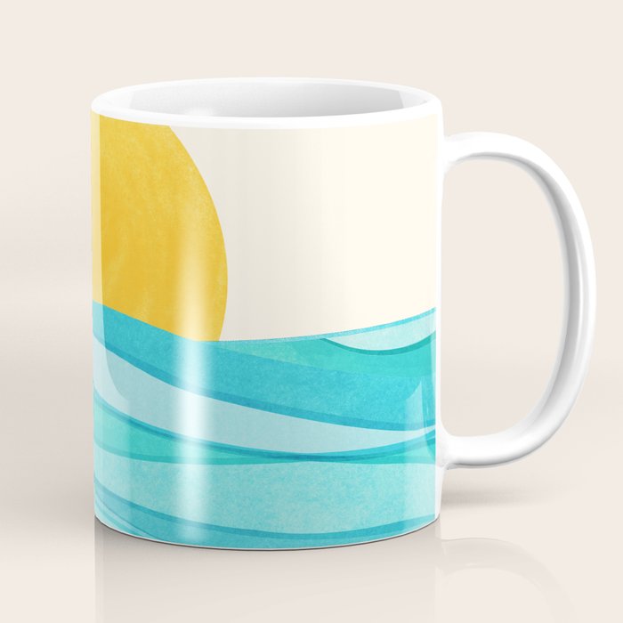 Ocean View Colorful Landscape Coffee Mug Gallery Image 1