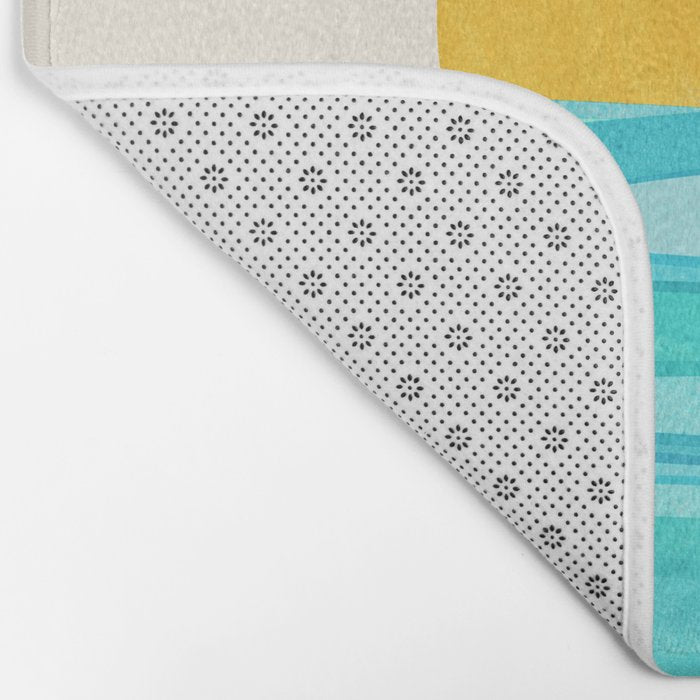 Ocean View Colorful Landscape Bath Mat Gallery Image 2