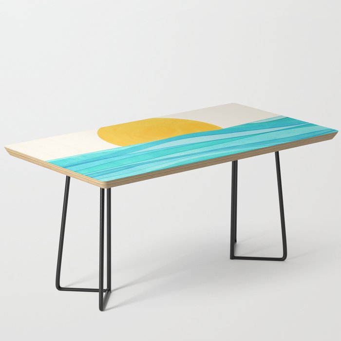 Ocean View Colorful Landscape Coffee Table Gallery Image 1