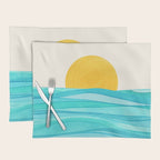Ocean View Colorful Landscape Placemat Gallery Image 1
