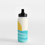 Ocean View Colorful Landscape Water Bottle Gallery Image 2