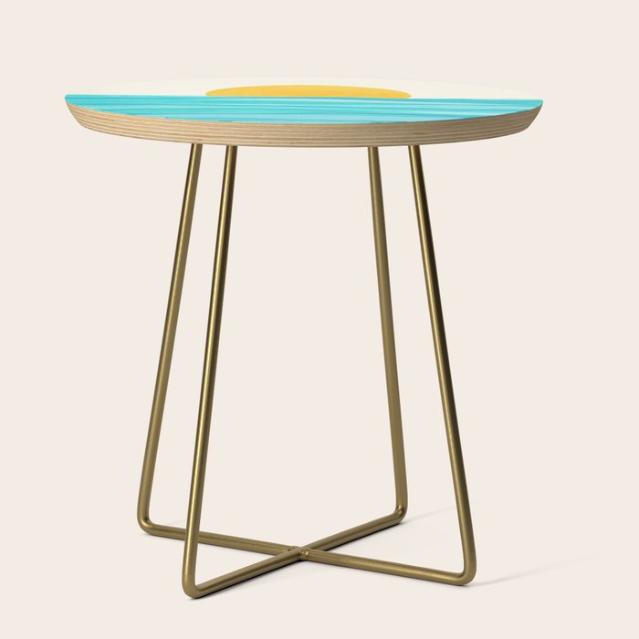 Ocean View Colorful Landscape Side Table Gallery Image 1