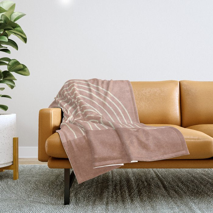 Arch Terra Pink Throw Blanket Gallery Image 1