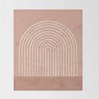 Arch Terra Pink Throw Blanket Gallery Image 2