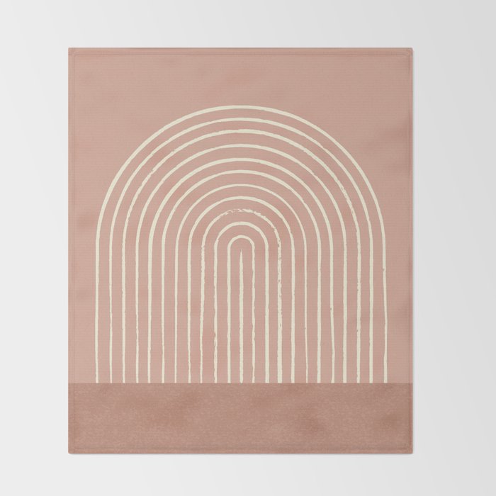 Arch Terra Pink Throw Blanket Gallery Image 2