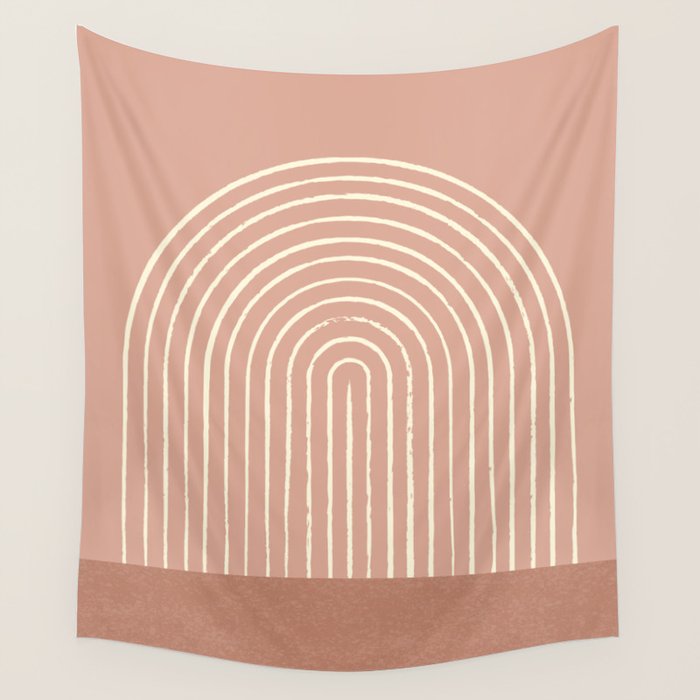 Arch Terra Pink Wall Tapestry Gallery Image 1