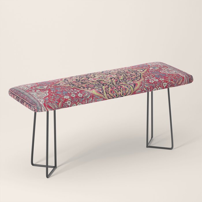 Farahan Arak West Persian Rug Bench Gallery Image 1