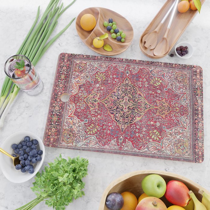 Farahan Arak West Persian Rug Cutting Board Gallery Image 2