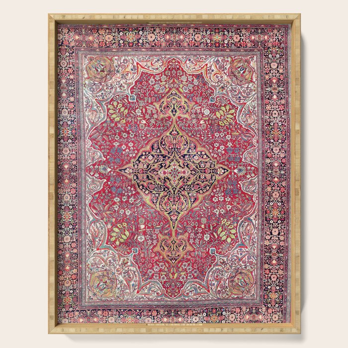 Farahan Arak West Persian Rug Serving Tray Gallery Image 1