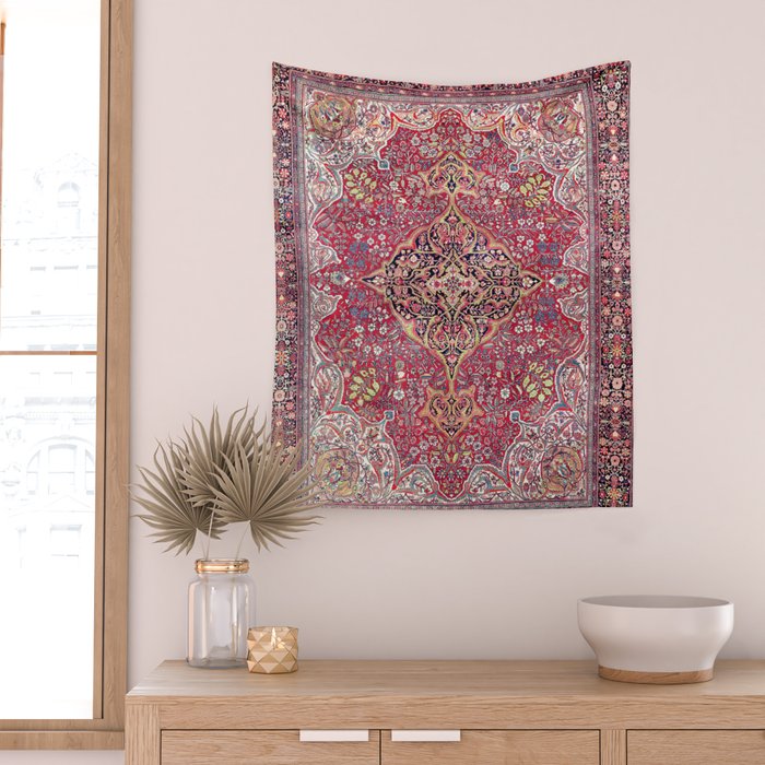 Farahan Arak West Persian Rug Wall Tapestry Gallery Image 2