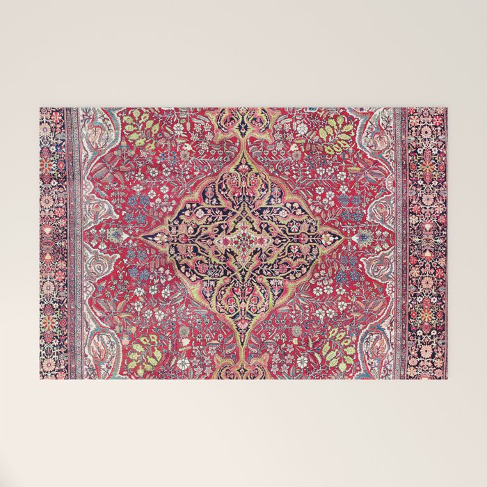Farahan Arak West Persian Rug Welcome Mat Gallery Image 1