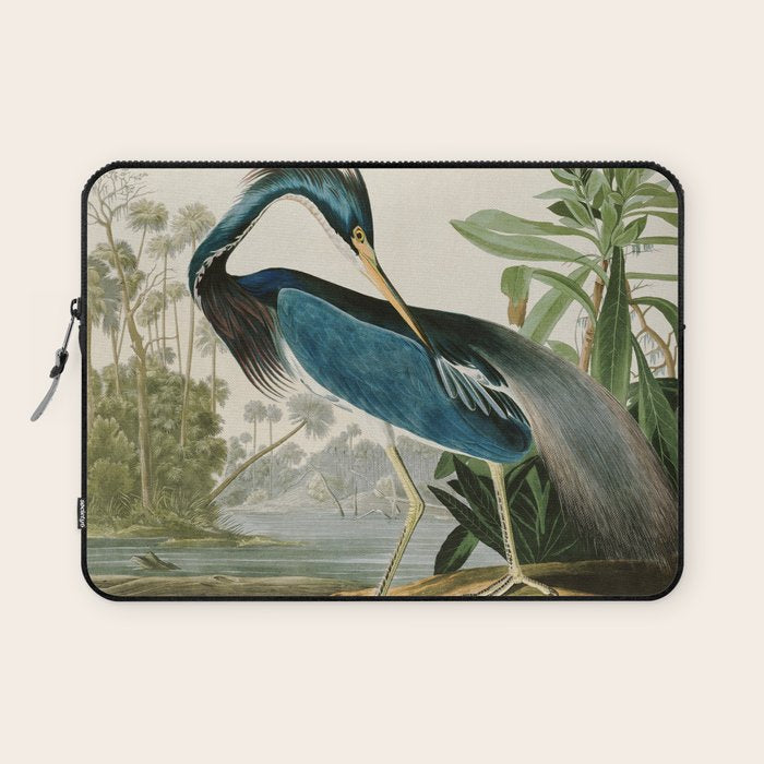 Louisiana Heron by John James Audubon  Laptop Sleeve Gallery Image 1