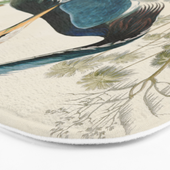 Louisiana Heron by John James Audubon  Bath Mat Gallery Image 3