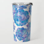 Rosette Succulents - Blue Palette Travel Mug Gallery Image 2