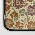 Eternal Summer Block Print Countryside Vibes Flower Earth Tones Laptop Sleeve Gallery Image 3