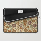 Eternal Summer Block Print Countryside Vibes Flower Earth Tones Laptop Sleeve Gallery Image 2