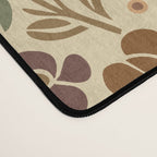 Eternal Summer Block Print Countryside Vibes Flower Earth Tones Desk Mat Gallery Image 4