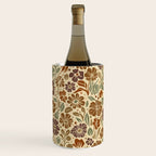 Eternal Summer Block Print Countryside Vibes Flower Earth Tones Wine Chiller Gallery Image 1