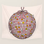Bow Disco Ball Wall Tapestry Gallery Image 4