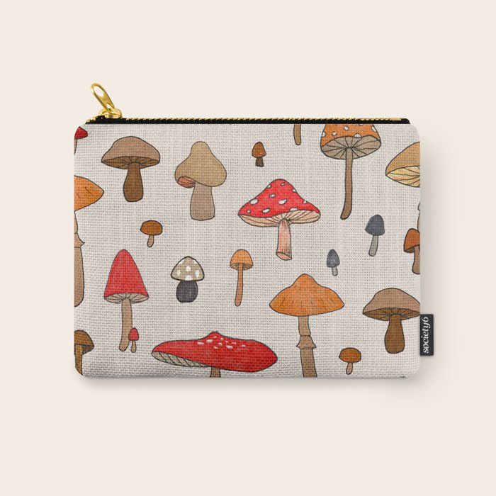 Mushroom Pattern Carry All Pouch Gallery Image 1