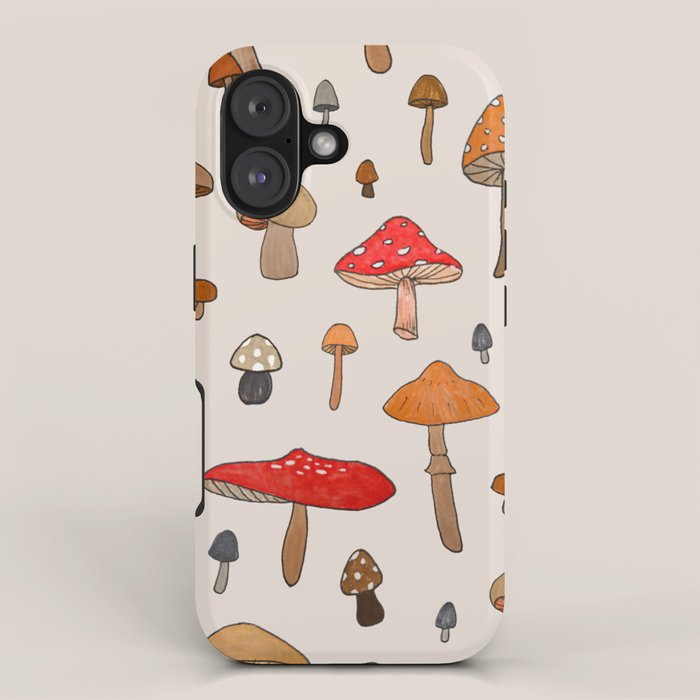 Mushroom Pattern iPhone Case Gallery Image 1