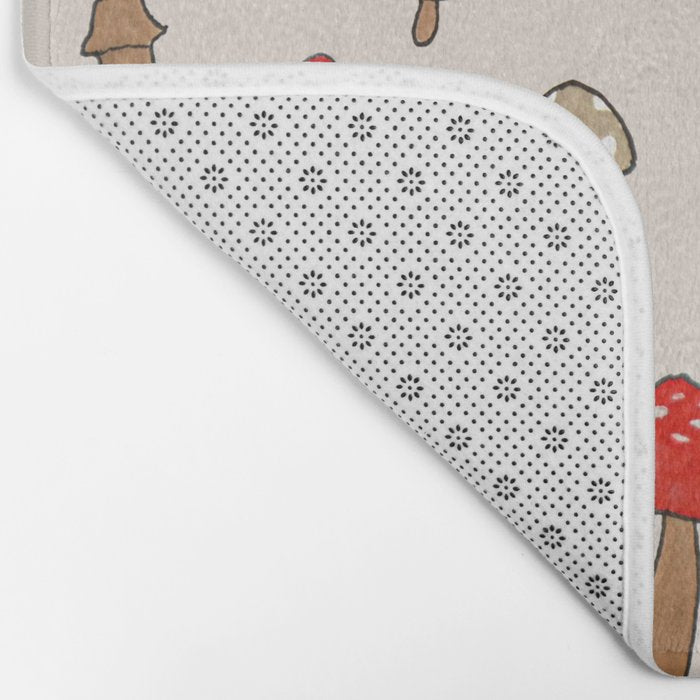 Mushroom Pattern Bath Mat Gallery Image 2