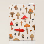 Mushroom Pattern Stationery Card Gallery Image 2
