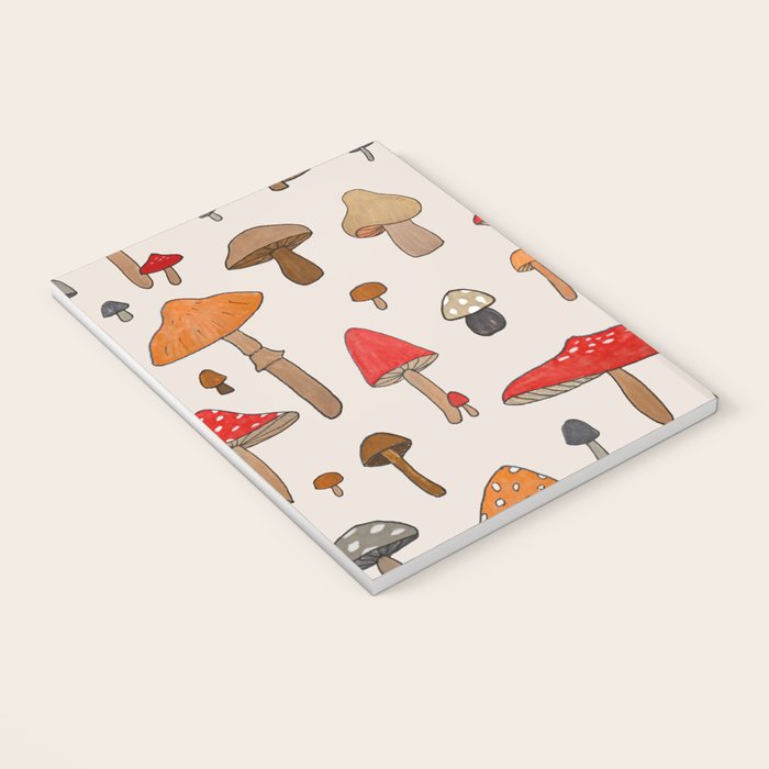 Mushroom Pattern Notebook Gallery Image 3