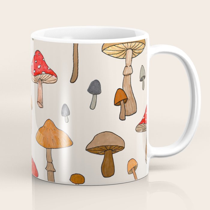 Mushroom Pattern Coffee Mug Gallery Image 1