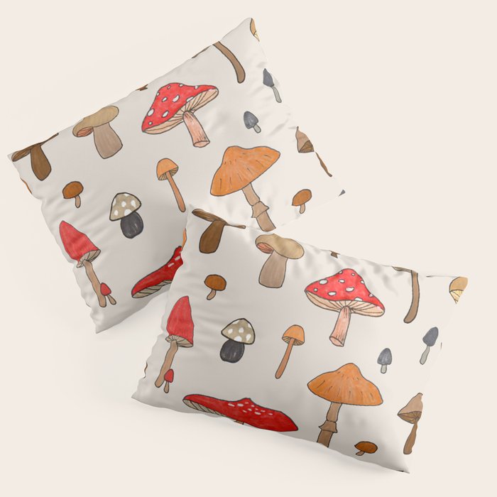 Mushroom Pattern Pillow Sham Gallery Image 3