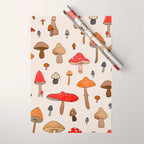 Mushroom Pattern Wrapping Paper Gallery Image 1