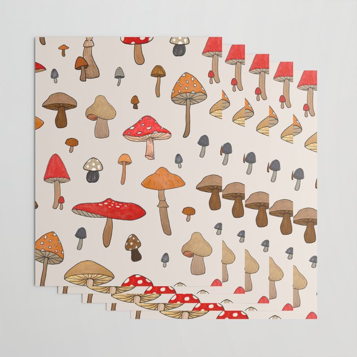 Mushroom Pattern Wrapping Paper Gallery Image 3