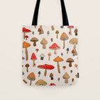 Mushroom Pattern Tote Bag Gallery Image 1