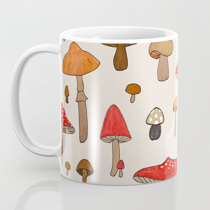 Mushroom Pattern Coffee Mug Gallery Image 3