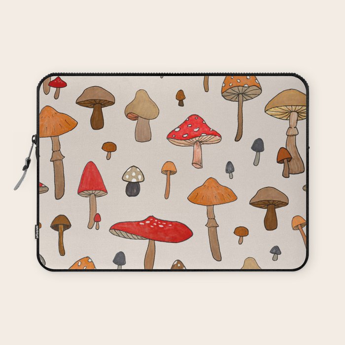 Mushroom Pattern Laptop Sleeve Gallery Image 1