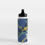 Matisse Flower Vase modern Illustration denim Water Bottle Gallery Image 3