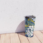 Matisse Flower Vase modern Illustration denim Travel Mug Gallery Image 4