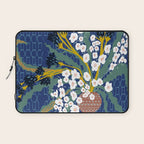 Matisse Flower Vase modern Illustration denim Laptop Sleeve Gallery Image 1