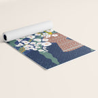 Matisse Flower Vase modern Illustration denim Yoga Mat Gallery Image 2