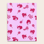 Red and pink Japanese pattern Notebook Gallery Image 4
