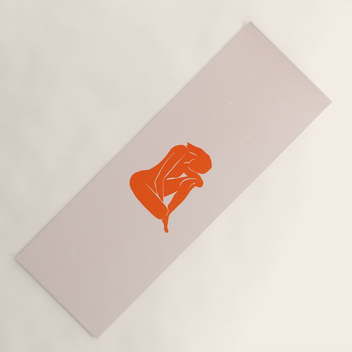 Nude II: Torch Orange Edition Yoga Mat Gallery Image 1