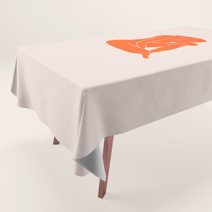 Nude II: Torch Orange Edition Tablecloth Gallery Image 1