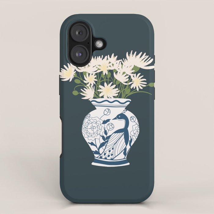 Vase no. 6 with Peacock  iPhone Case Gallery Image 1