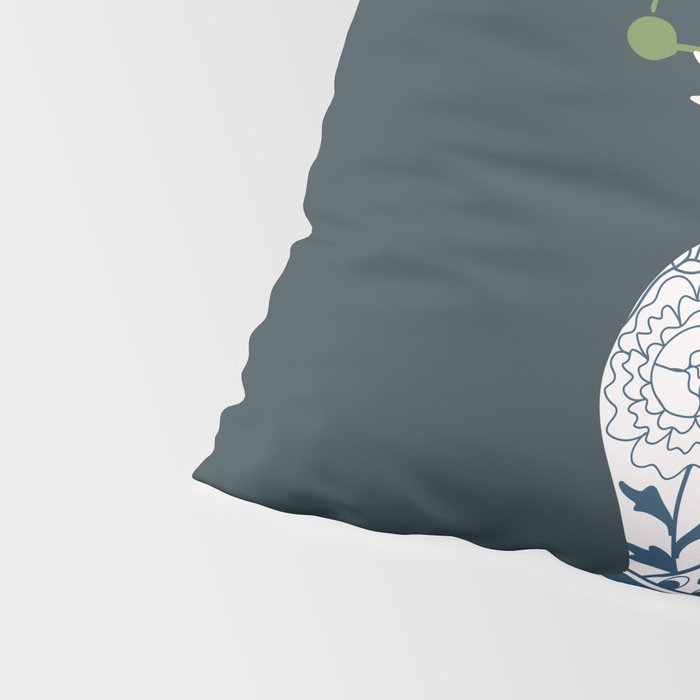 Vase no. 6 with Peacock  Pillow Sham Gallery Image 4