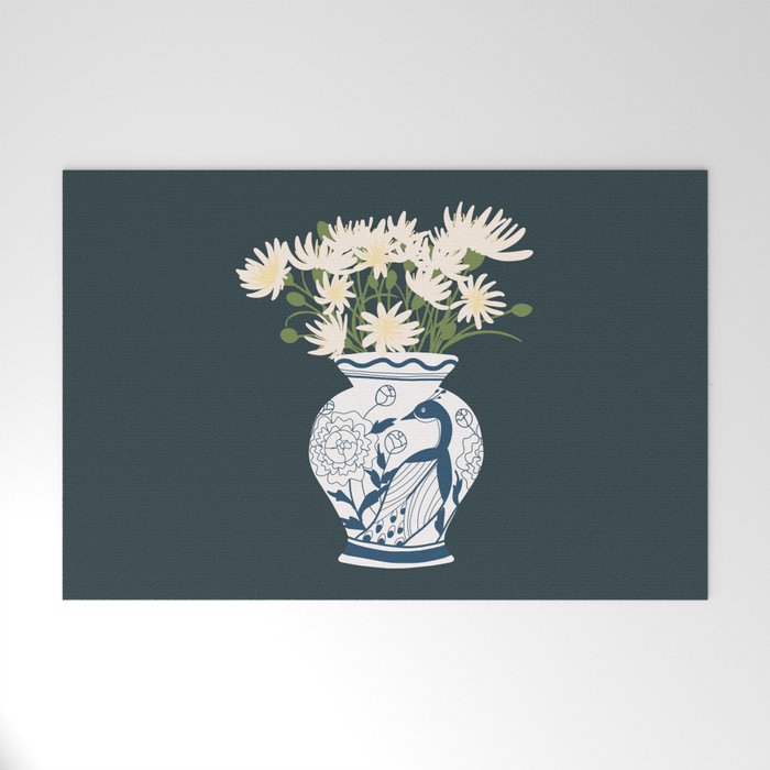 Vase no. 6 with Peacock  Welcome Mat Gallery Image 1